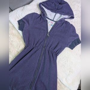 Roxy Y2K Zip Front Mini Dress